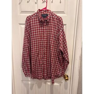 Polo Ralph Lauren Blake Mens XL Red Plaid Button Down Shirt 100% Cotton Pony
